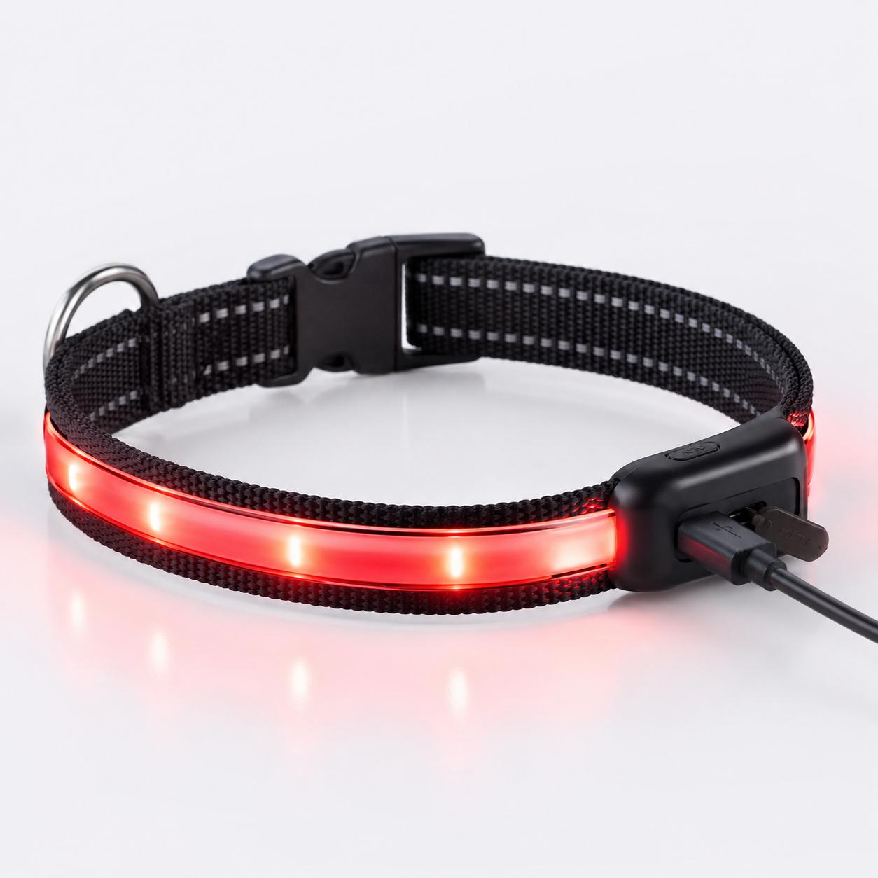 GlowSafe USB Rechargeable LED Pet Collar